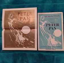 1957 Peter Pan Programme & Souvenir Brochure at Scala Theatre with Peggy Cummins