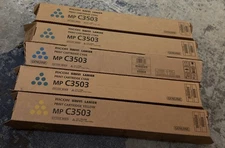 Genuine Ricoh Savin Lanier  MP C3503 (1) 841814 (4) 841816 TONER Lot Of 5