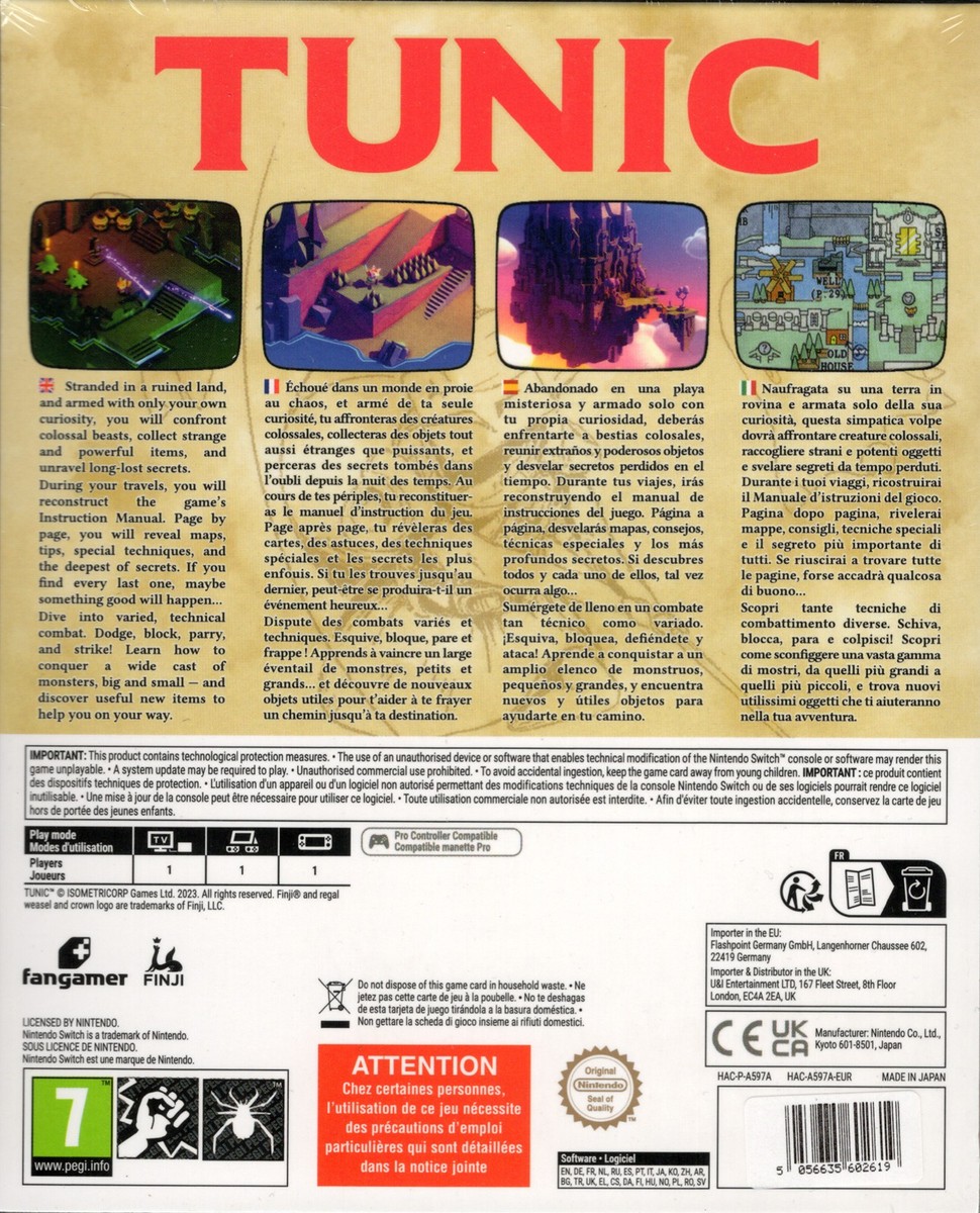 Tunic Deluxe Edition for Nintendo Switch™ | eBay