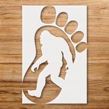 Large Footprint Figure Silhouette Creature Design Wall Art Stencil - StencilAir