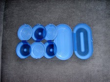 Tupper Tupperware Flexi Twin Box Blau NEU unbenutzt 4 tlg.