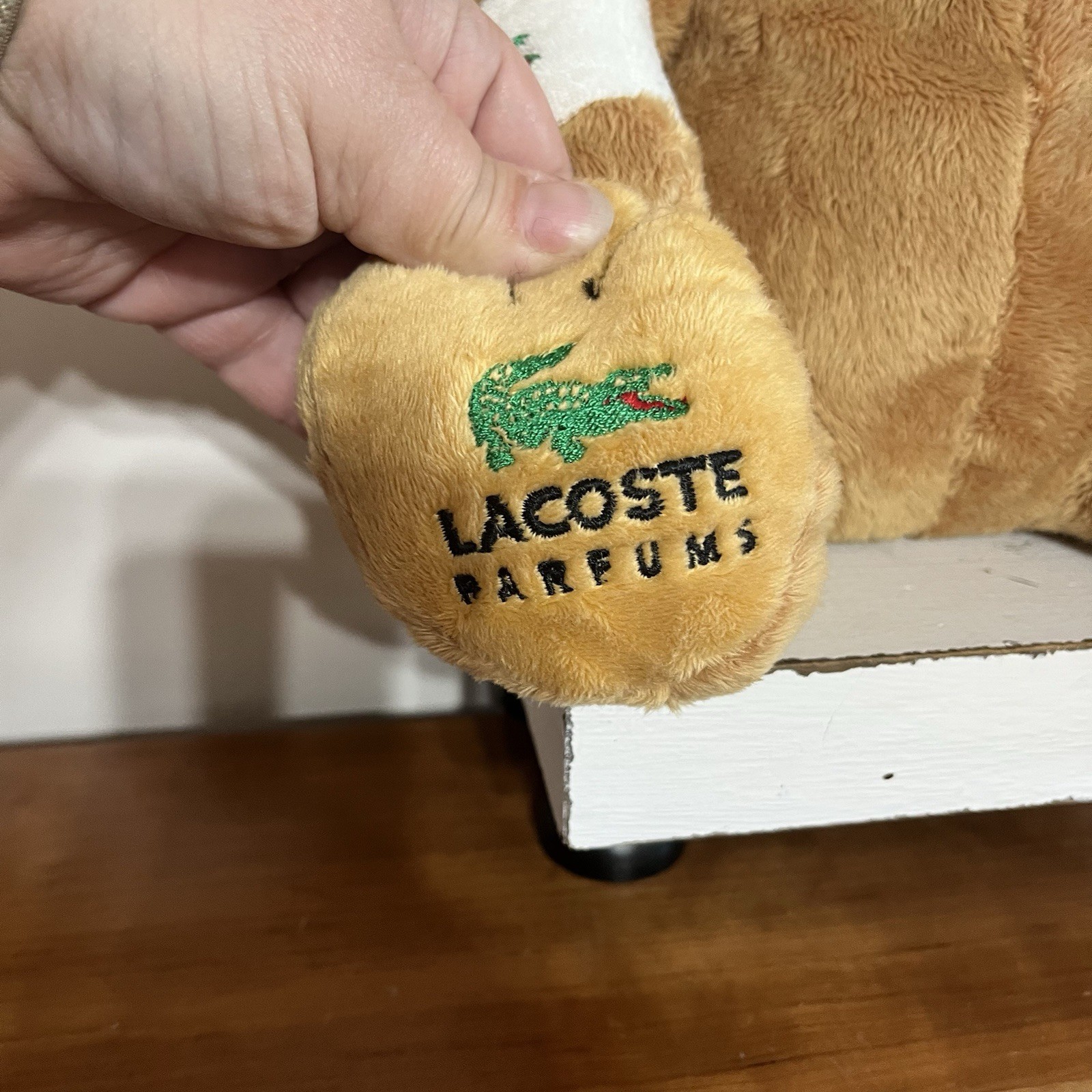 Lacoste Parfums Plush Teddy Bear 12” Stuffed Animal Tennis Alligator Sweat Bands thumbnail 2