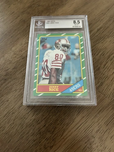 1986 Topps Jerry Rice #161 RC Rookie BGS 8.5