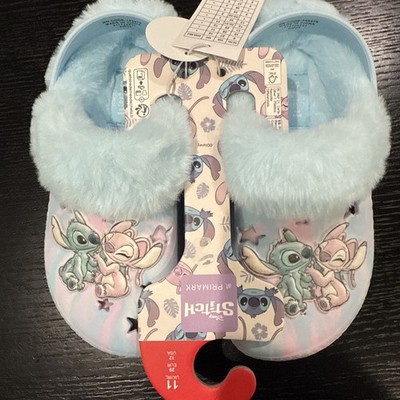 Lilo & Stitch X Primark Crocs With Fur, Kids Size 12