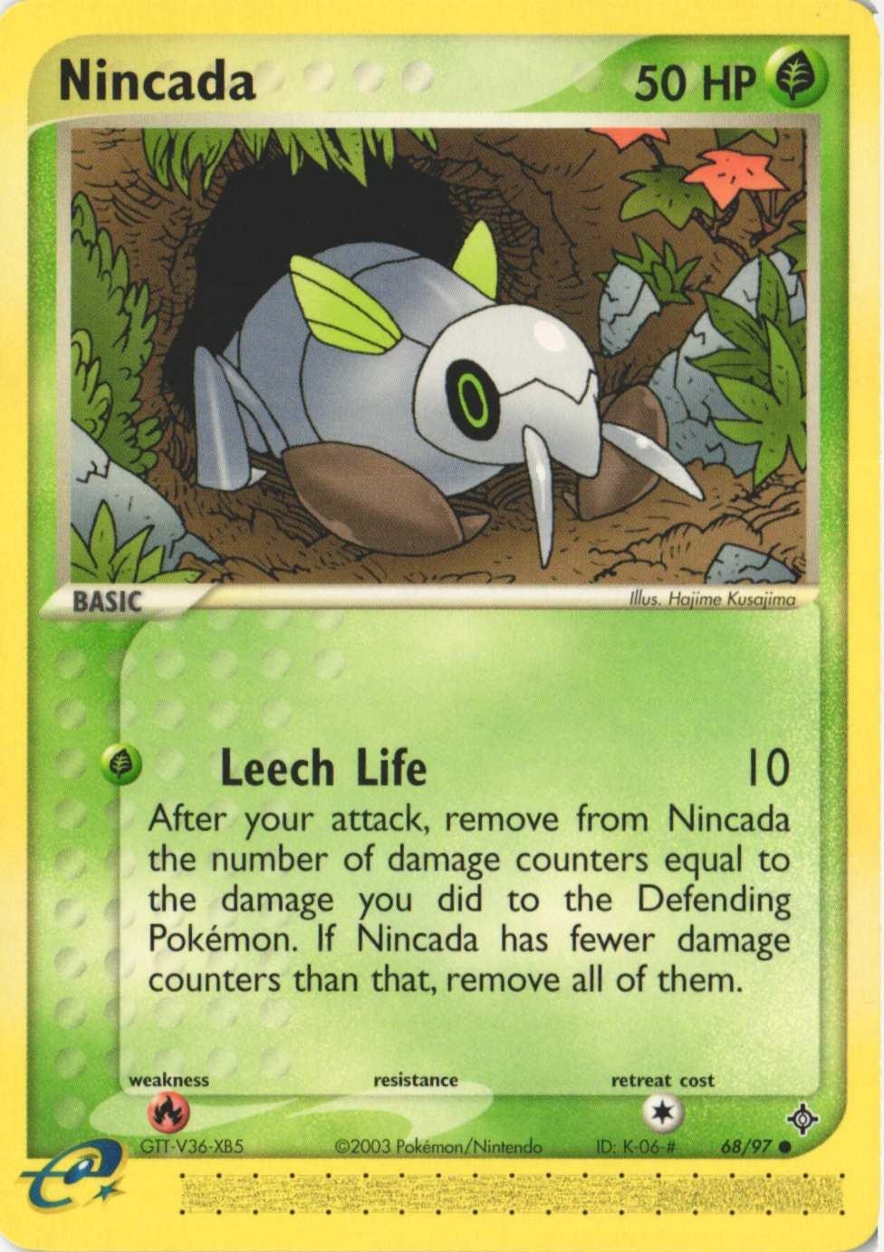 Nincada 68/97 Common Dragon Pokemon Near Mint