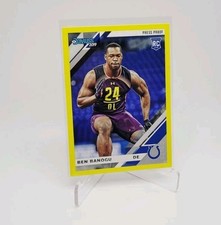BEN BANOGU 2019 Donruss Yellow Press Proof Rookie #274 COLTS TCU FROGS