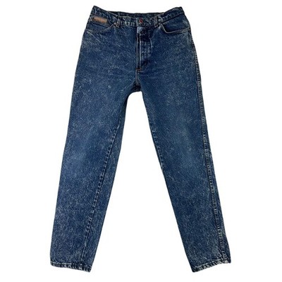 Bugle Boy Jeans Mens Tapered 32 Blue Acid Wash VTG High Rise Denim Cotton USA