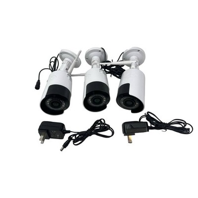 3x - Lorex 1080p Weatherproof Wireless Security Cameras LWU3720-c | 2 PWR CABLES