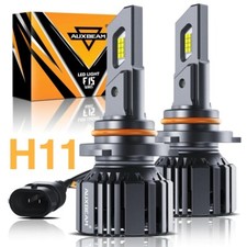 Auxbeam F15 H11 H8h9h16 Led Headlight Bulbs 6500k 20k Lm Plug Play Low Beam