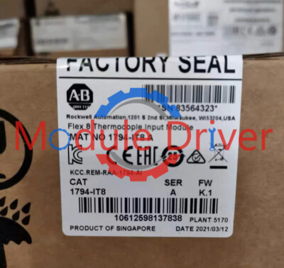 New Factory Sealed AB 1794-IT8  Flex I/O 8 Channel Thermocouple Input Module