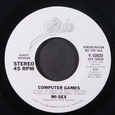 MI-SEX: computer games / same EPIC 7'' Single 45 RPM
