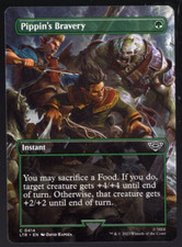 (x4) Pippin's Bravery 0414 Borderless Non Foil Common Lord of the Rings MTG NM