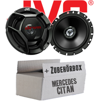 Mercedes Citan Front - JVC 16Cm 2-Wege Koax-Lautsprecher Boxen Einbauset KFZ TüR