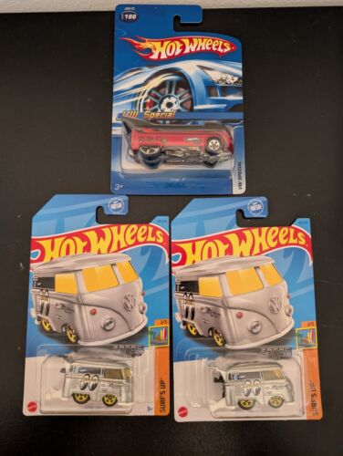 2x 2023 Hot Wheels KOOL KOMBI Walmart Exclusive ZAMAC & VW Special