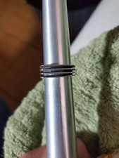 Vintage Sterling Taxco Ribbed Ring Sz 7.25 Signed