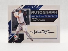 2011 ITG Heroes and Prospects Full Body Silver Justin O'Conner #A-JO Auto Rays