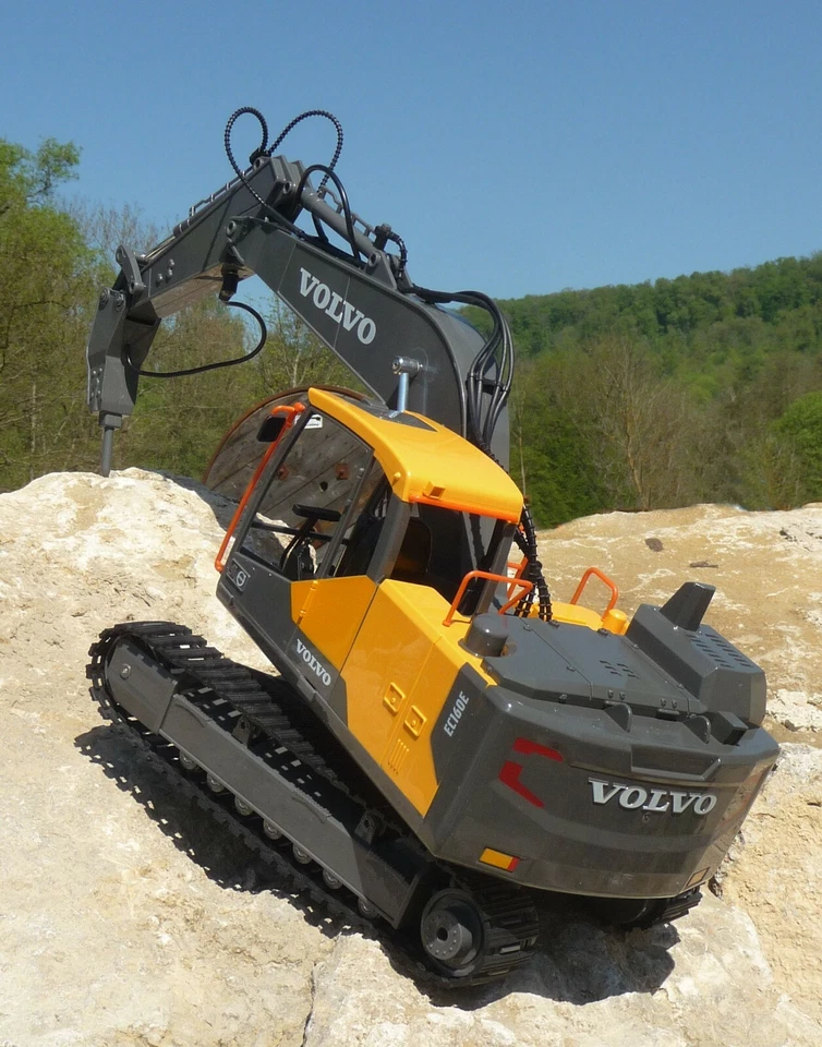 RC SCHAUFEL BAGGER VOLVO mit 17 FUNKTIONEN & 61cm Länge Ferngesteuert 2,4GHz 803 - Bild 2 von 4