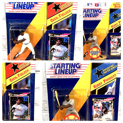 1992 Starting Lineup Kirby Puckett Minnesota Twins Cecil Fielder Detroit Tigers