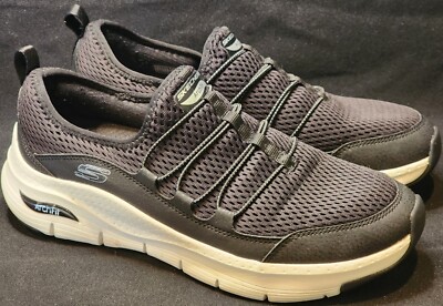 SKECHERS ARCH FIT LUCKY THOUGHTS BLACK SLIP-ON WOMEN'S SHOES