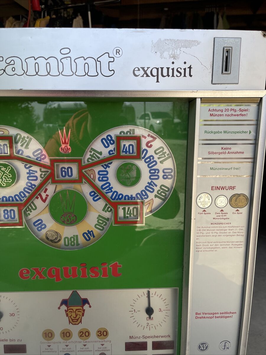 Vintage German Rotamint exquisit coin op slot machine Parts Vintage German Rotamint exquisit coin op slot machine Parts