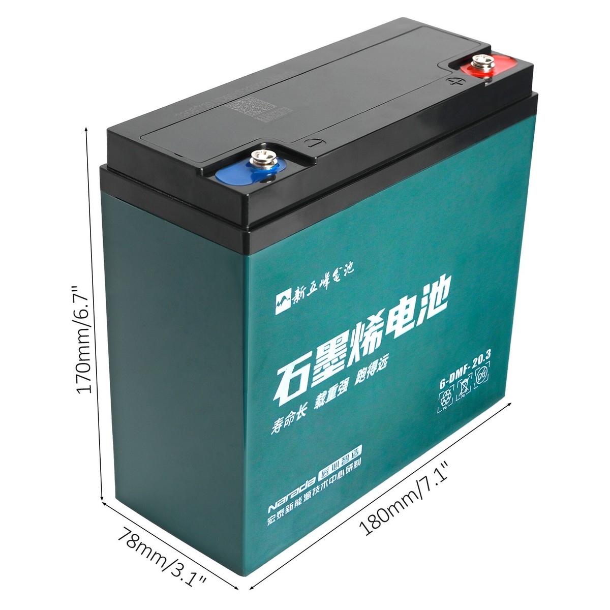 12V 20Ah 6-DZM-20 Battery 6-DMF-20 6-DZF-20 Mobility Scooter Golf