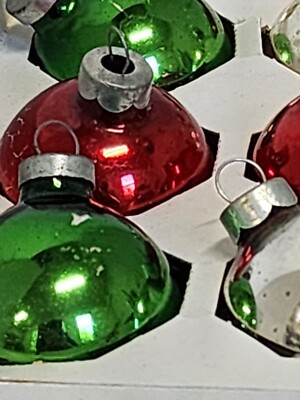 Vintage RAUCH Christmas Ornaments Balls Lot Of 18 KMART Red  display picture 1