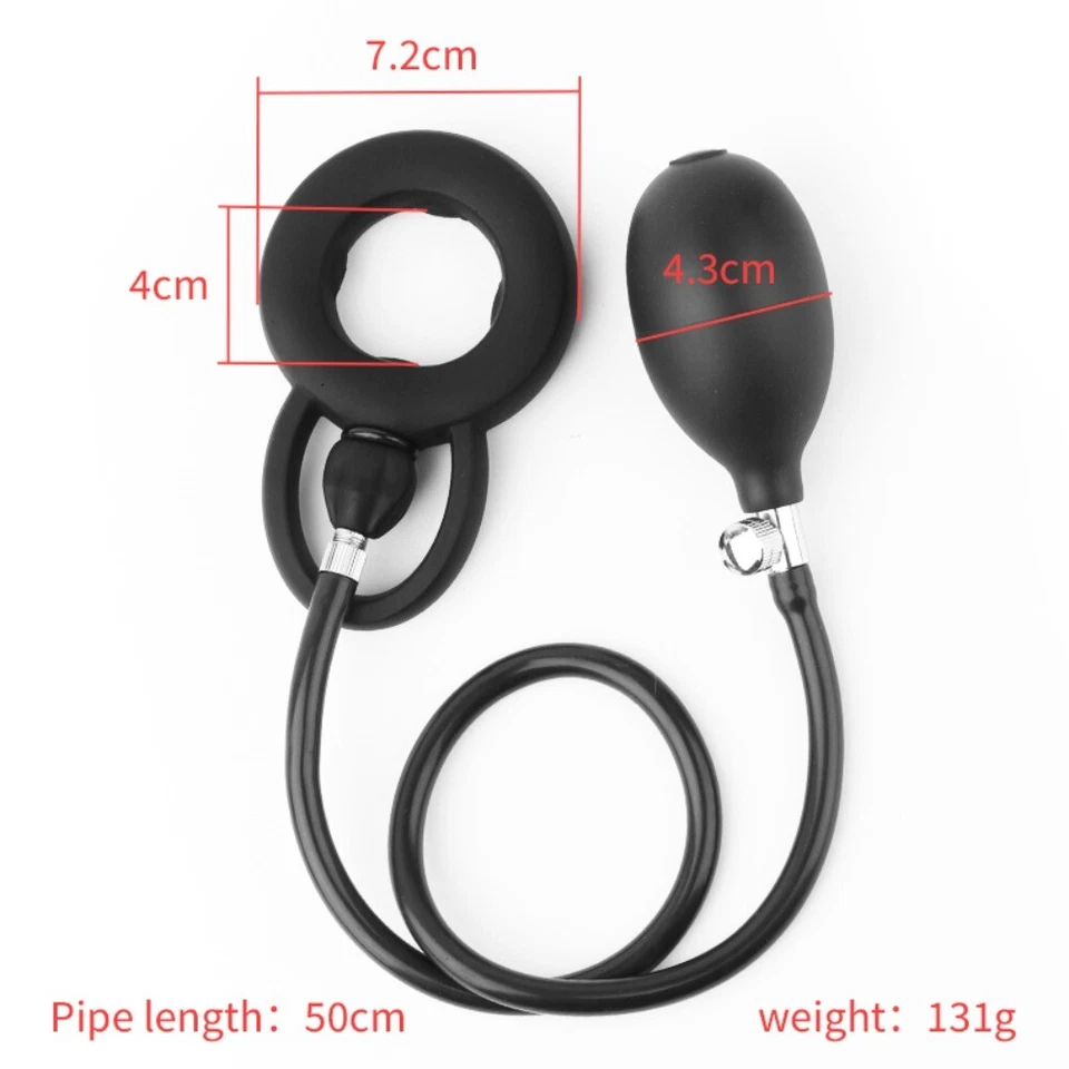 Maca inflável dilatador expansor plugues bomba anel de treinamento espéculo extremo - Imagem 3 de 4