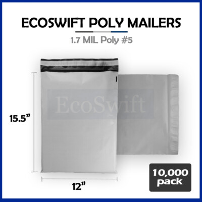 10000 Buste Autosigillanti 12x16 EcoSwift Bianco Poly Mailers - Foto 4