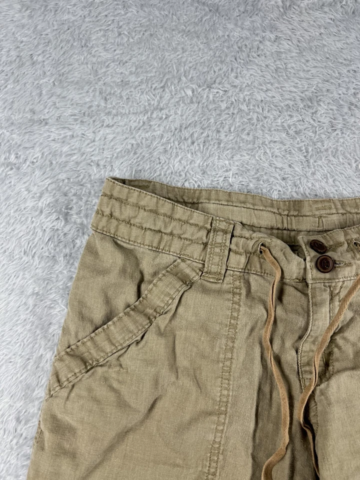 Шорты женские Patagonia 4 бежевые островные конопляные шорты 8 дюймов с карманами на шнурке пляжные - Изображение 4 из 4