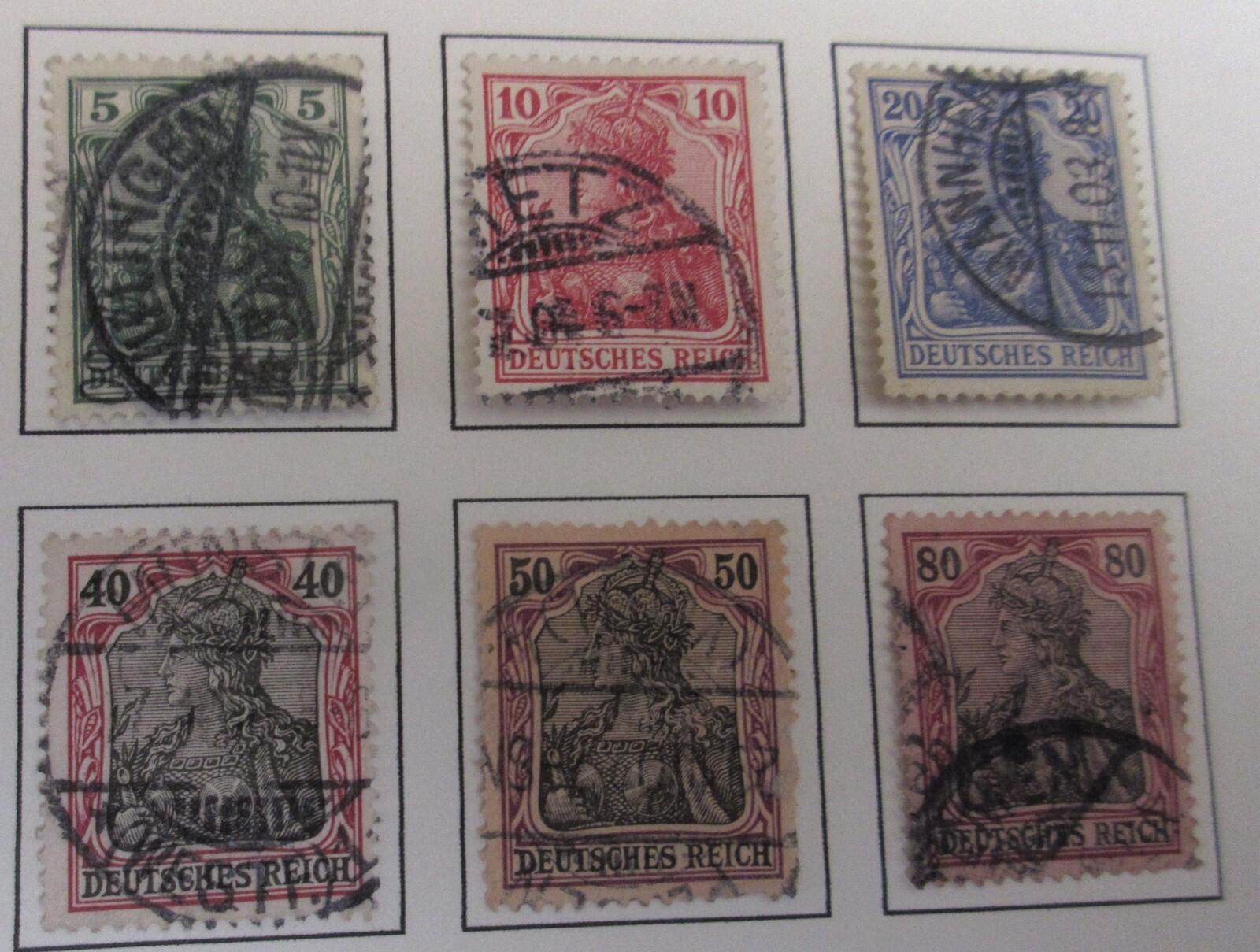 Set of Old German Stamps 1921-1945, Mint Never Hinged, Mint Hinged & Used