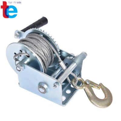 Hand Winch 600 lbs Heavy Duty Steel Cable Crank Gear Winch ATV Boat Trailer New