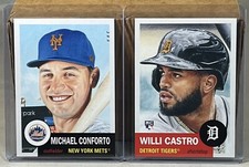 2020 TOPPS LIVING SET WEEK 50 #369 MICHAEL CONFORTO METS #370 WILLI CASTRO RC