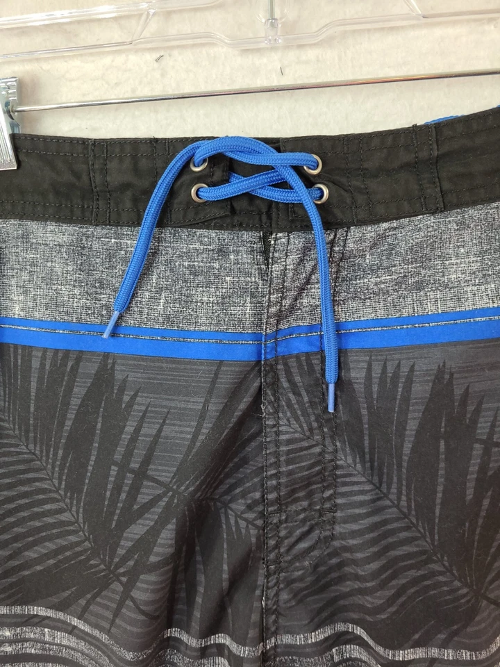 Roundtree & Yorke Multicolor Striped Tropical Swim Trunks Board Shorts Mens 2XB - Image 2 of 4