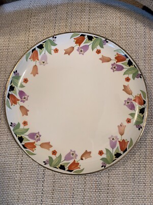 Vintage CROCUS 1930 s NON-HALL China Round Plate