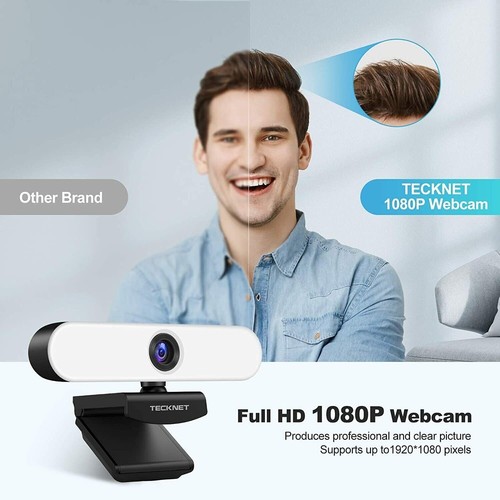 TECKNET Full HD 1080P Webcam, PC Webcam with Dual Noise-Reducing Camera Web - Afbeelding 6 van 16