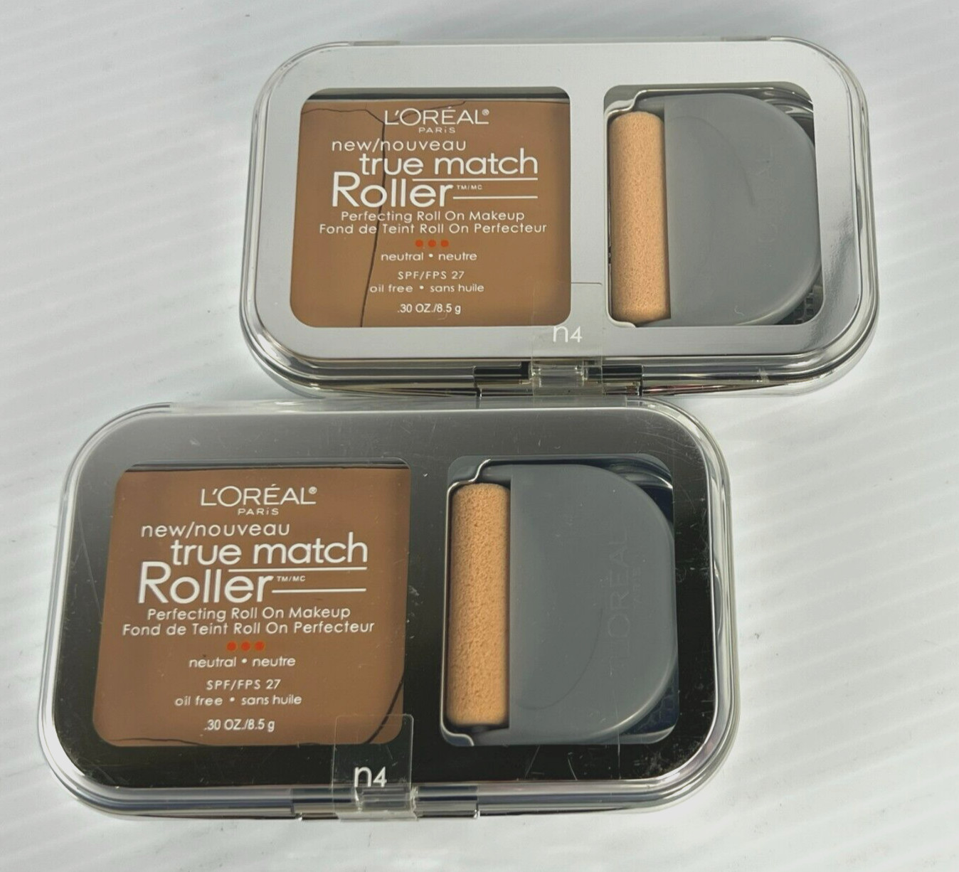 Nuevo (2) L'OREAL True Match Perfecting ROLLER Maquillaje - N4 Buff Beige **VENDIDO COMO ESTÁ