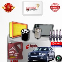 Inspektionskit Filter ÖL Kerzen Skoda Octavia Ii 1.4 55KW 75CV Von 2004->