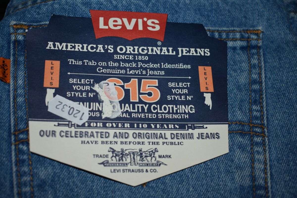 Levi's 615 Orange Tab Men's Jeans High Waist Straight Leg Levi's 615 Orange Tab Men's Jeans High Waist Straight Leg