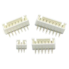 XH 2.54mm 0.1" JST Right Angle 90 PCB Header And Plug Connector 2/3/4/5 10 Pin