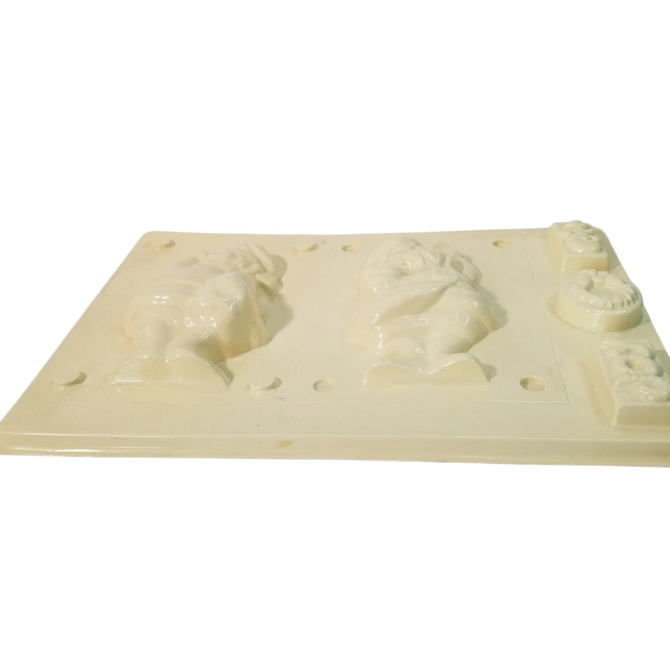 Molde de yeso de plástico de Papá Noel figura completa vacaciones Navidad manualidades guirnalda de alegría Foto 2 de 4