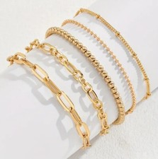 Gold Plated Waterproof Luxury Design High Quality Bracelet 