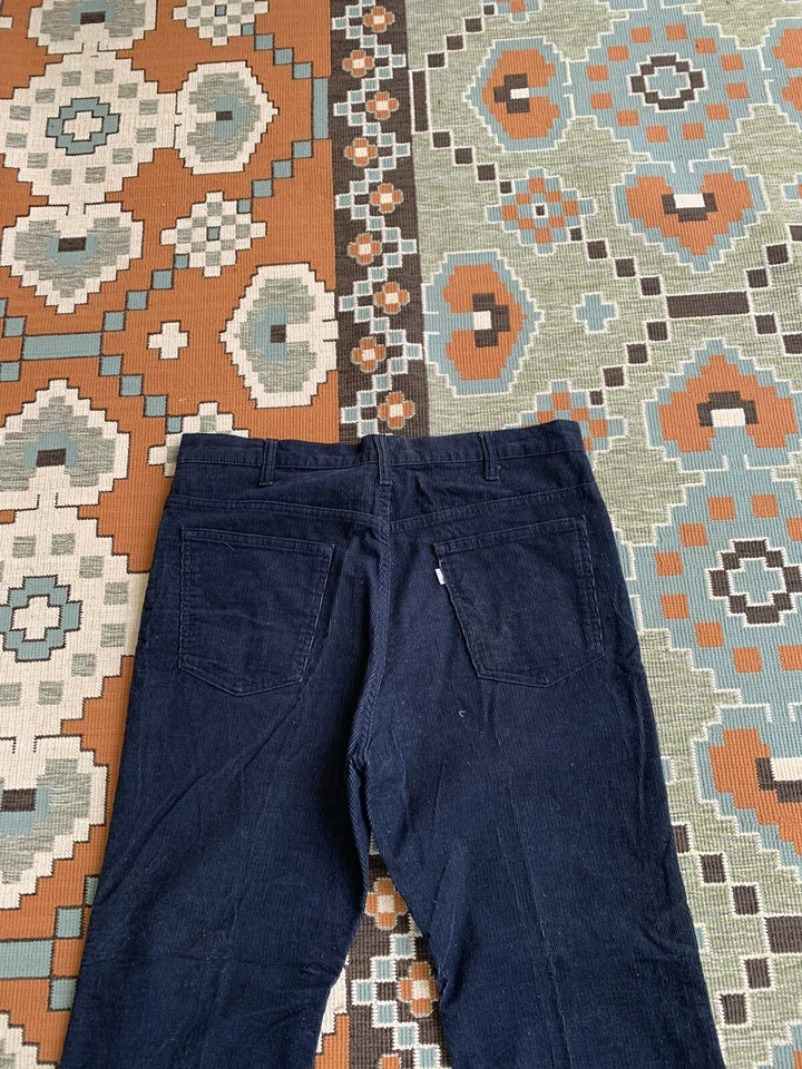 Pantalones Levi’s 517 de pana negra para hombre vintage años 70 hechos en EE. UU. 38x30 Foto 4 de 4