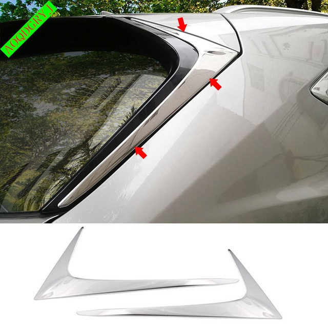 Chrome Steel Rear Window Spoiler Moulding Cover Trim For Lexus NX300h