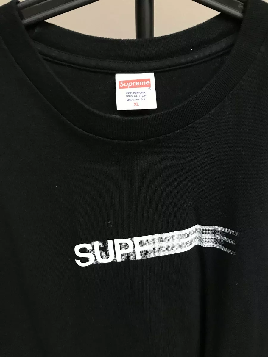 Supreme Motion Logo Tee Black Large