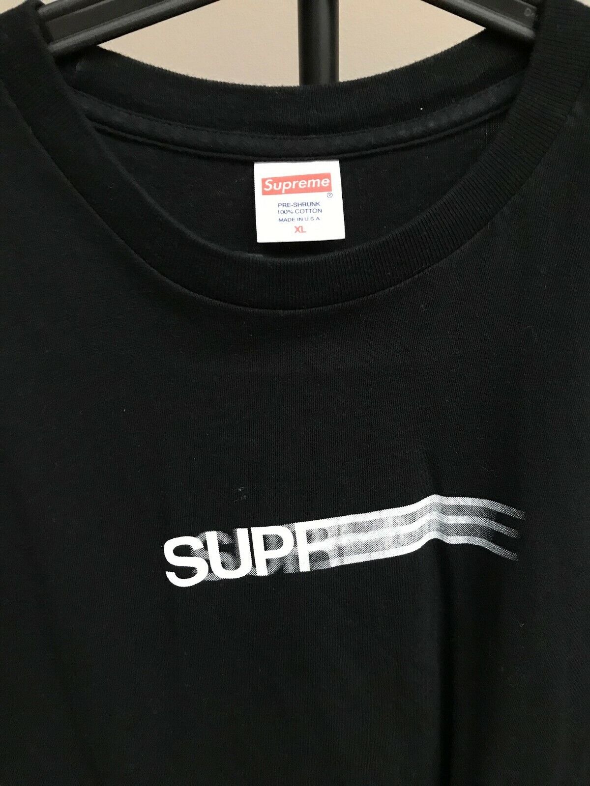 Supreme Motion Logo Tee XL Black