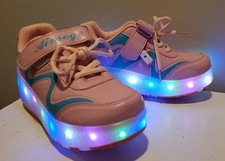 Kids LED Fashion Sneakers Light Up Skate Roller Shoes Sports Wings Wheels Shoes
