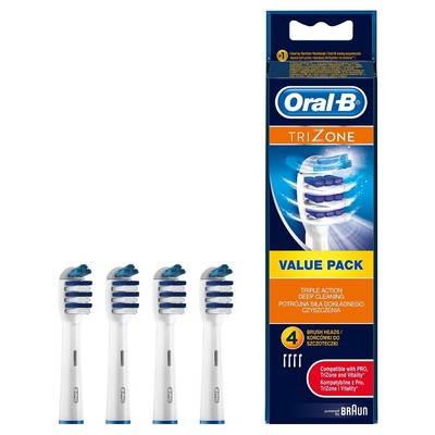Насадки для электрической зубной щетки oral-b trizone eb30, комплект 4шт ш/к 78173 (4210201078173)