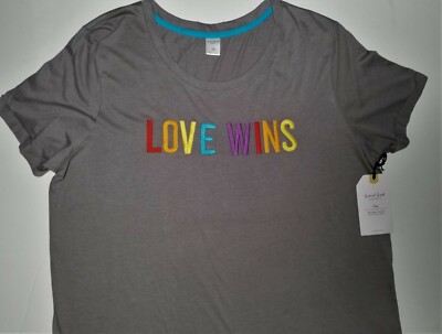 Women's Sweet Soul ''Loves Wins'' T-Shirt - Size 2X
