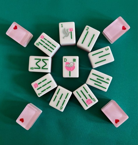 Fayes LOVE Mah Jongg tiles Two Sparrows Mahjong frog prince jokers kewpie dragon - Picture 4 of 13