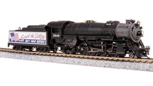 Locomotora de vapor Broadway Limited 7842 N War Bonds Billboard USRA Heavy Mikado | Zustand: New